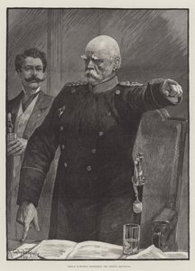 Il principe Bismarck si rivolge al Reichstag tedesco